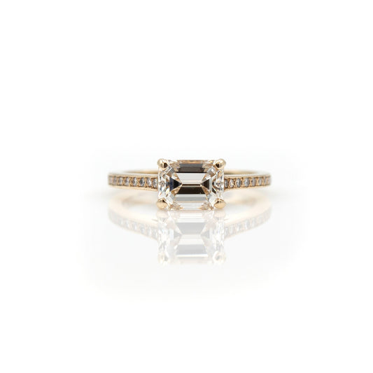 Tom Mathis Designs 14K Diamond Engagement Ring