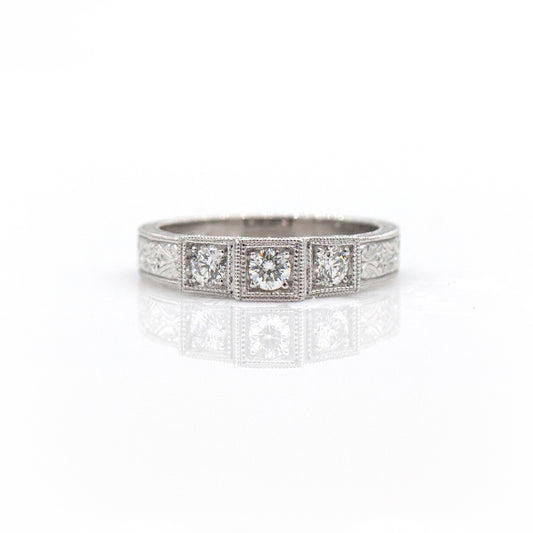 Tom Mathis Designs Diamond Engagement Ring