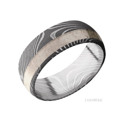 Lashbrook Designs Damascus Wedding Band