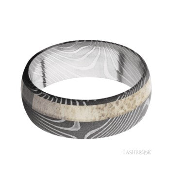 Lashbrook Designs Damascus Wedding Band