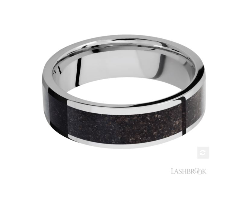 Lashbrook Designs Cobalt Chrome Wedding Band