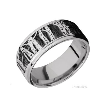 Lashbrook Designs Cobalt Chrome Wedding Band