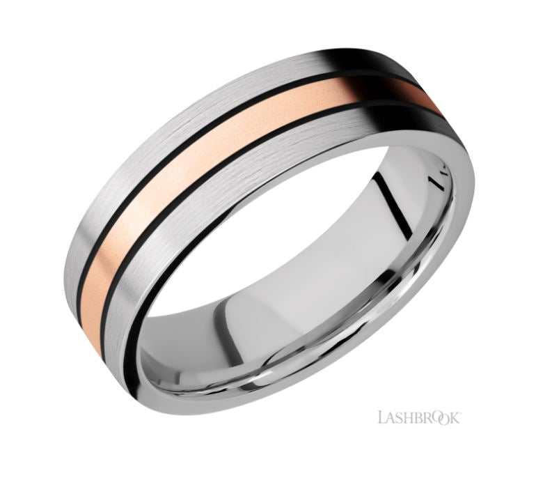 Lashbrook Designs Cobalt Chrome Wedding Band