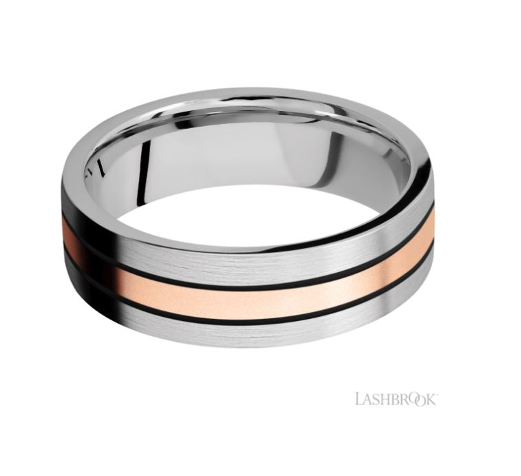 Lashbrook Designs Cobalt Chrome Wedding Band