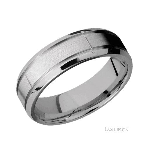 Lashbrook Designs Cobalt Chrome Wedding Band