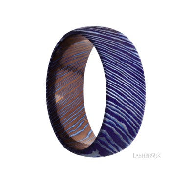 Lashbrook Designs Damascus Wedding Band