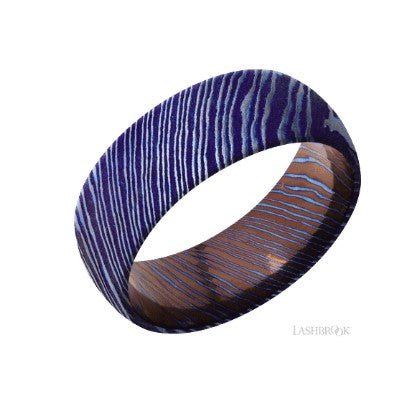Lashbrook Designs Damascus Wedding Band