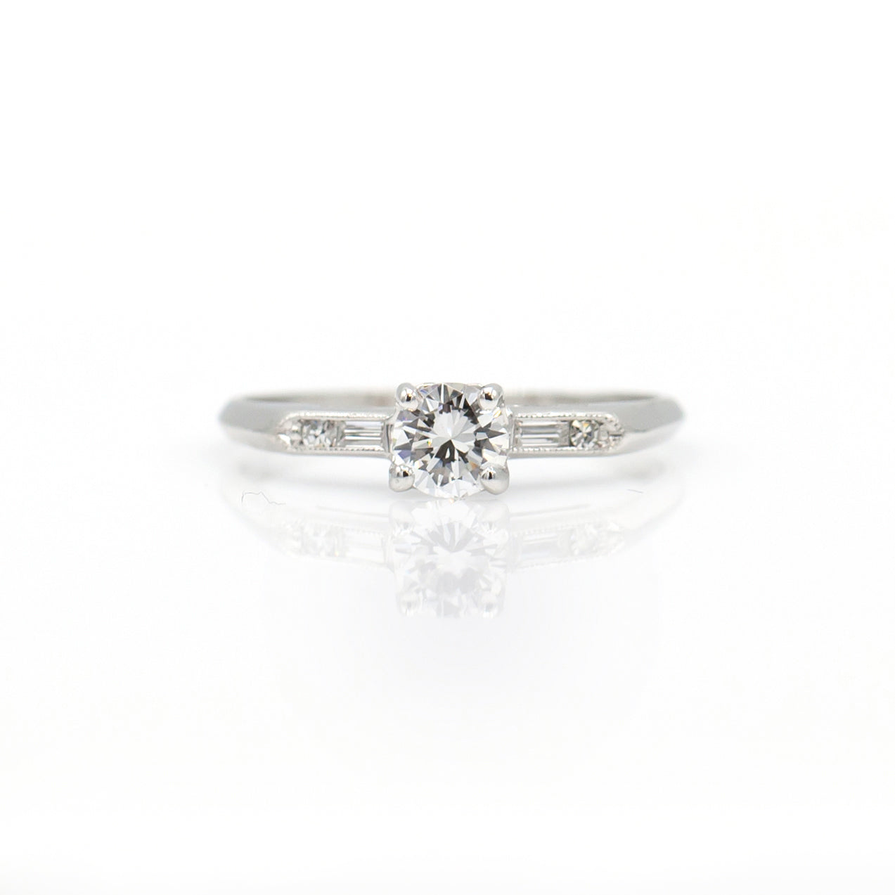 Estate Collection Platinum Diamond Engagement Ring