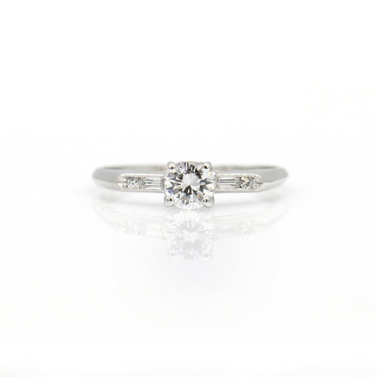 Estate Collection Platinum Diamond Engagement Ring