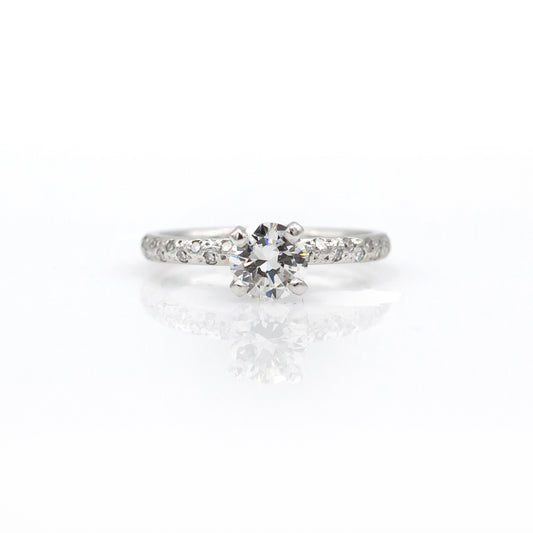 Estate Collection Platinum Diamond Engagement Ring Set