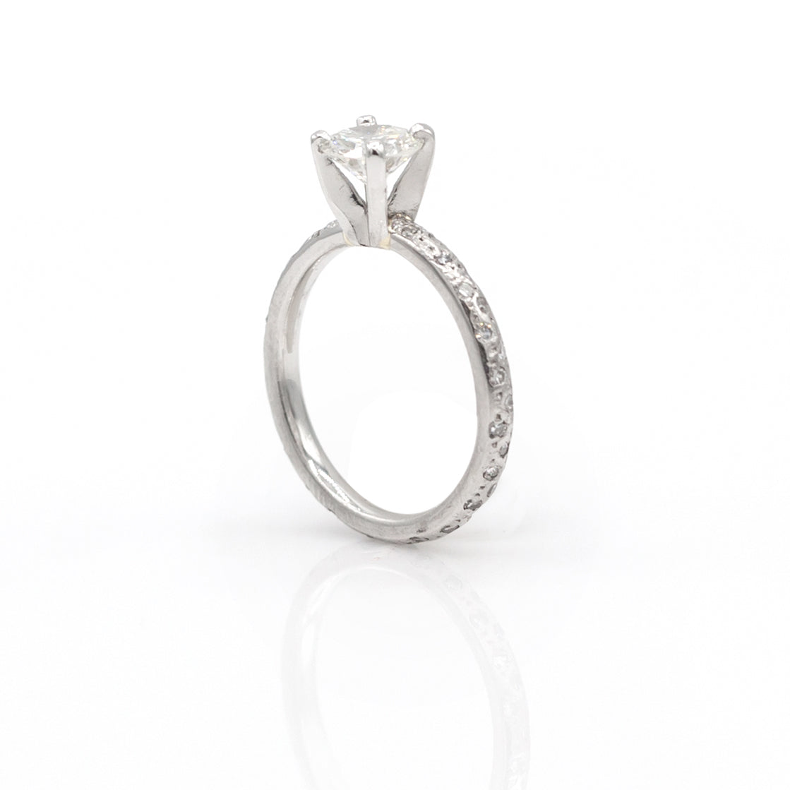 Estate Collection Platinum Diamond Engagement Ring Set