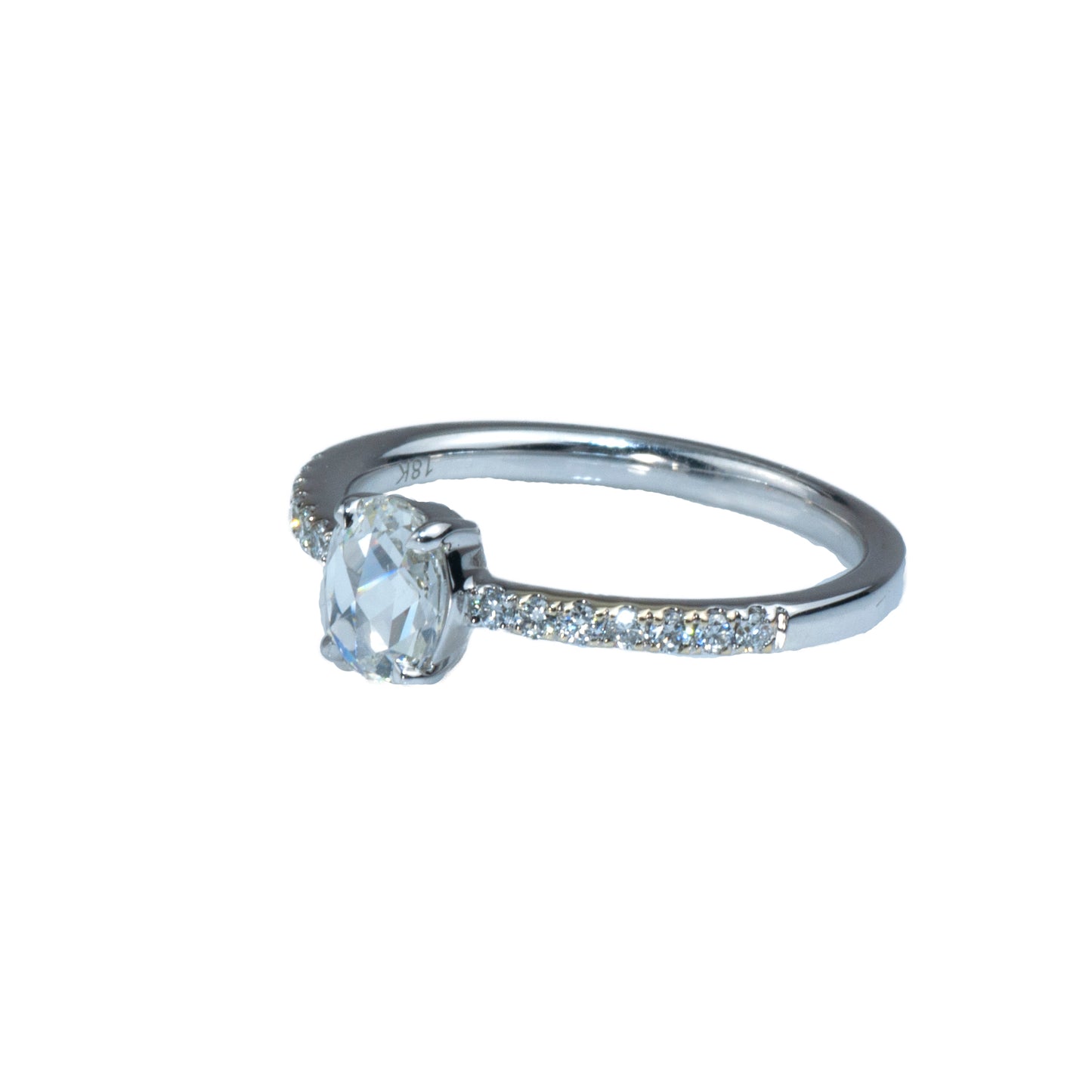 18K White Gold Diamond Ring