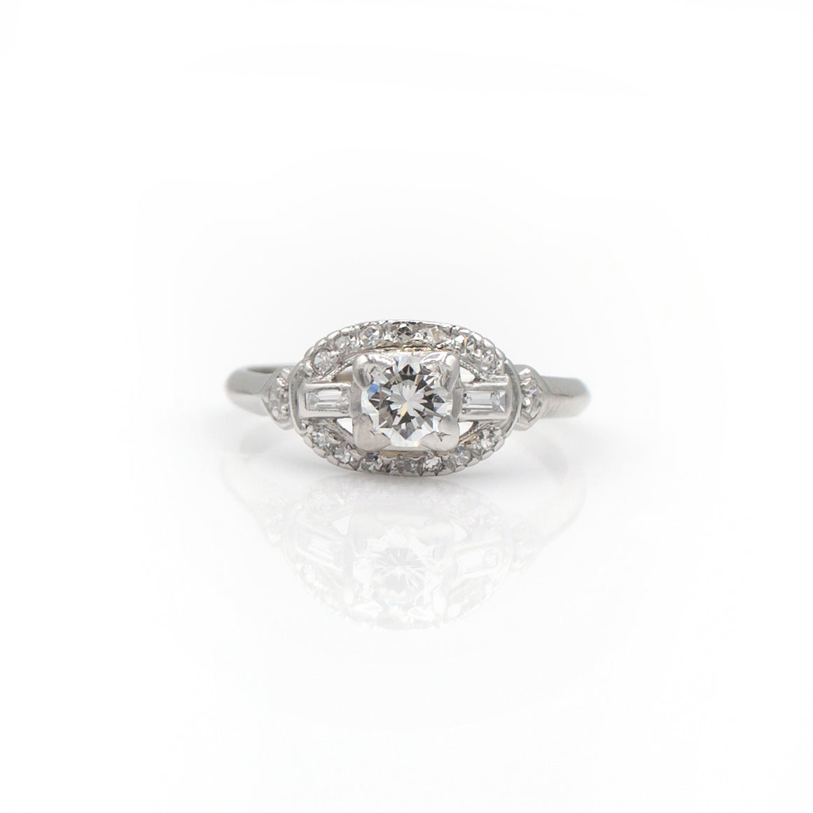 Estate Collection Art Deco Platinum Diamond Ring