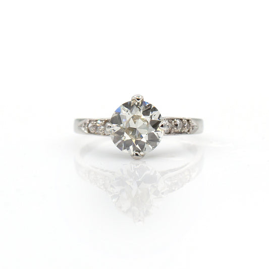 Estate Collection Art Deco Platinum Diamond Ring