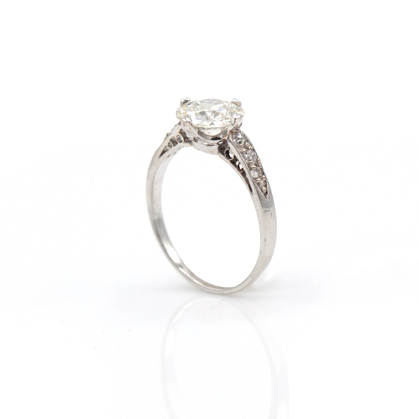 Estate Collection Art Deco Platinum Diamond Ring