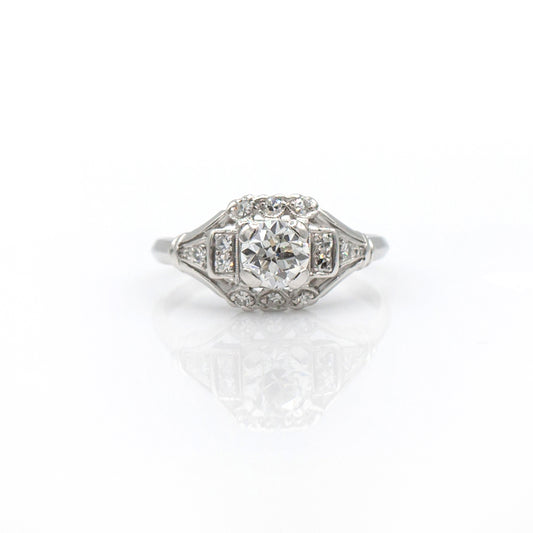 Estate Collection Art Deco Platinum Diamond Ring