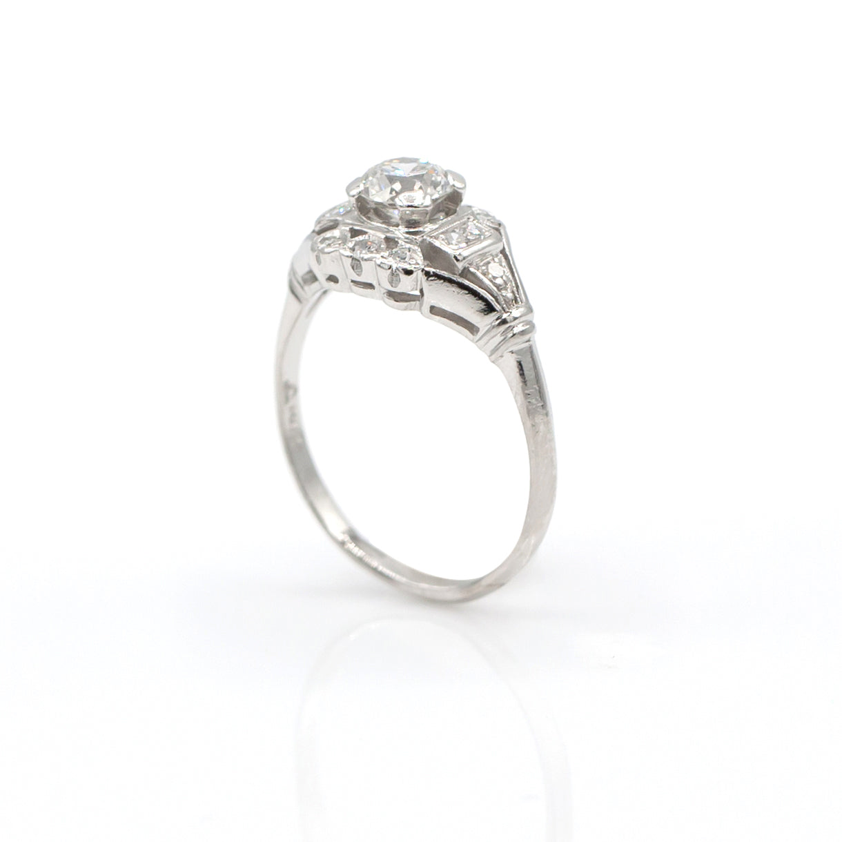 Estate Collection Art Deco Platinum Diamond Ring