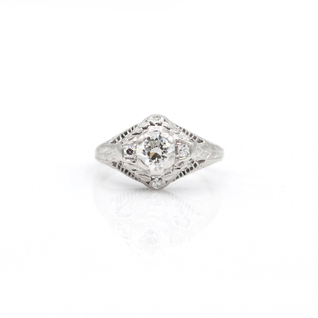 Estate Collection Platinum Diamond Ring