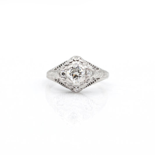 Estate Collection Platinum Diamond Ring