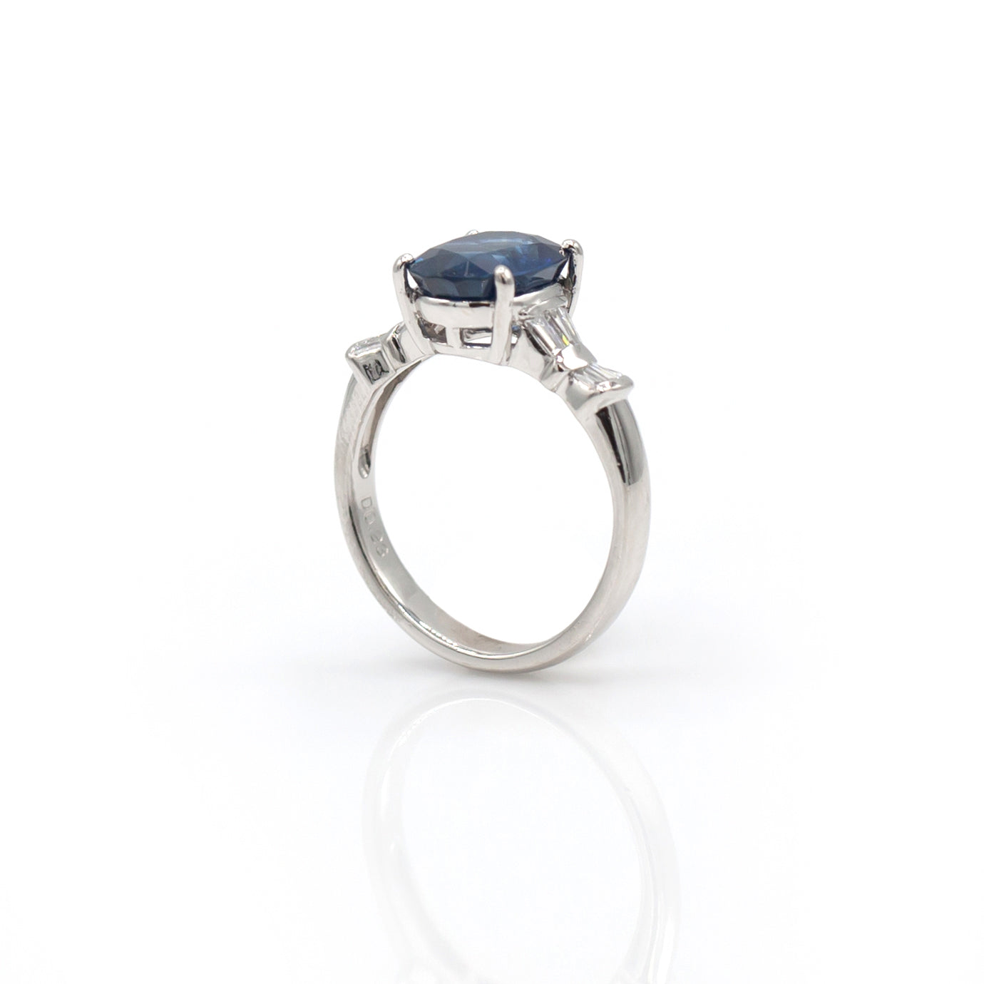 Estate Collection Sapphire & Diamond Engagement Ring