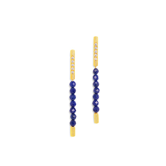 Bernd Wolf Collection "Senbo" Lapis Earrings