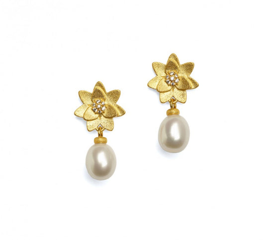 Bernd Wolf Collection "Hortensia" Pearl Earrings