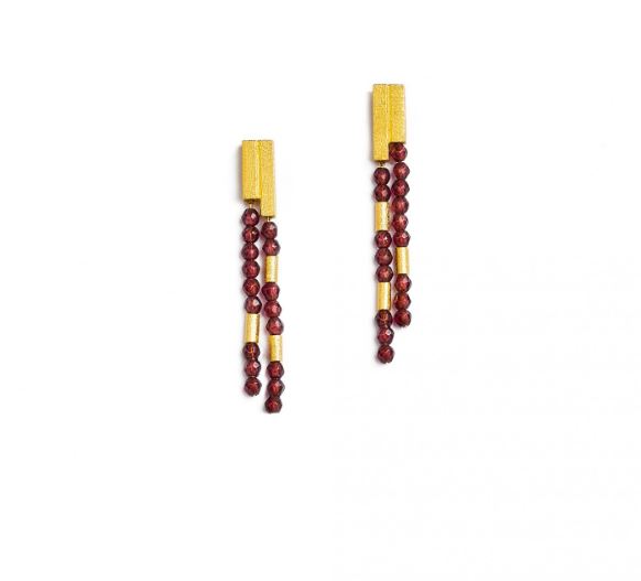 Bernd Wolf Collection "Yaneki" Garnet Earrings