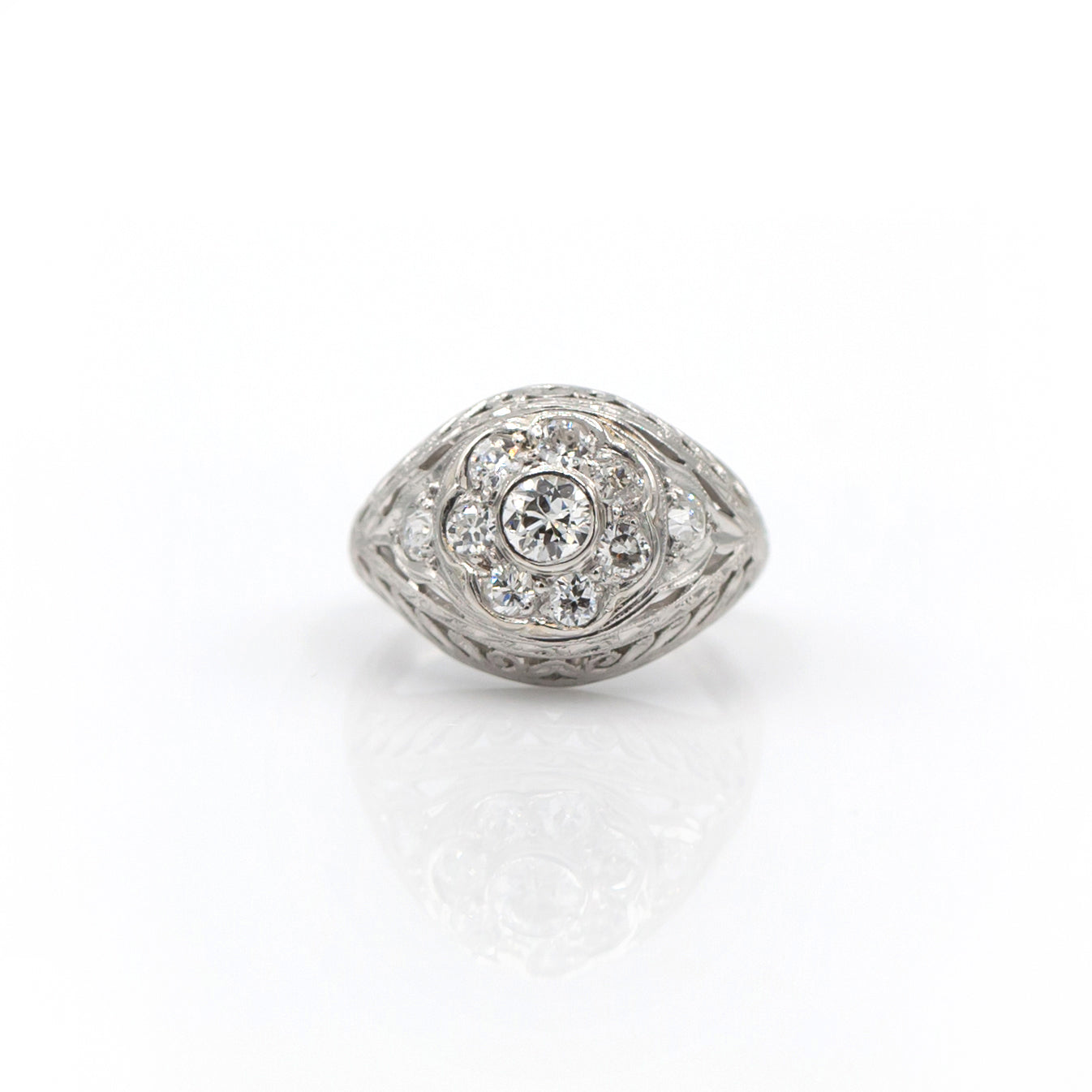 Estate Collection Platinum Diamond Ring