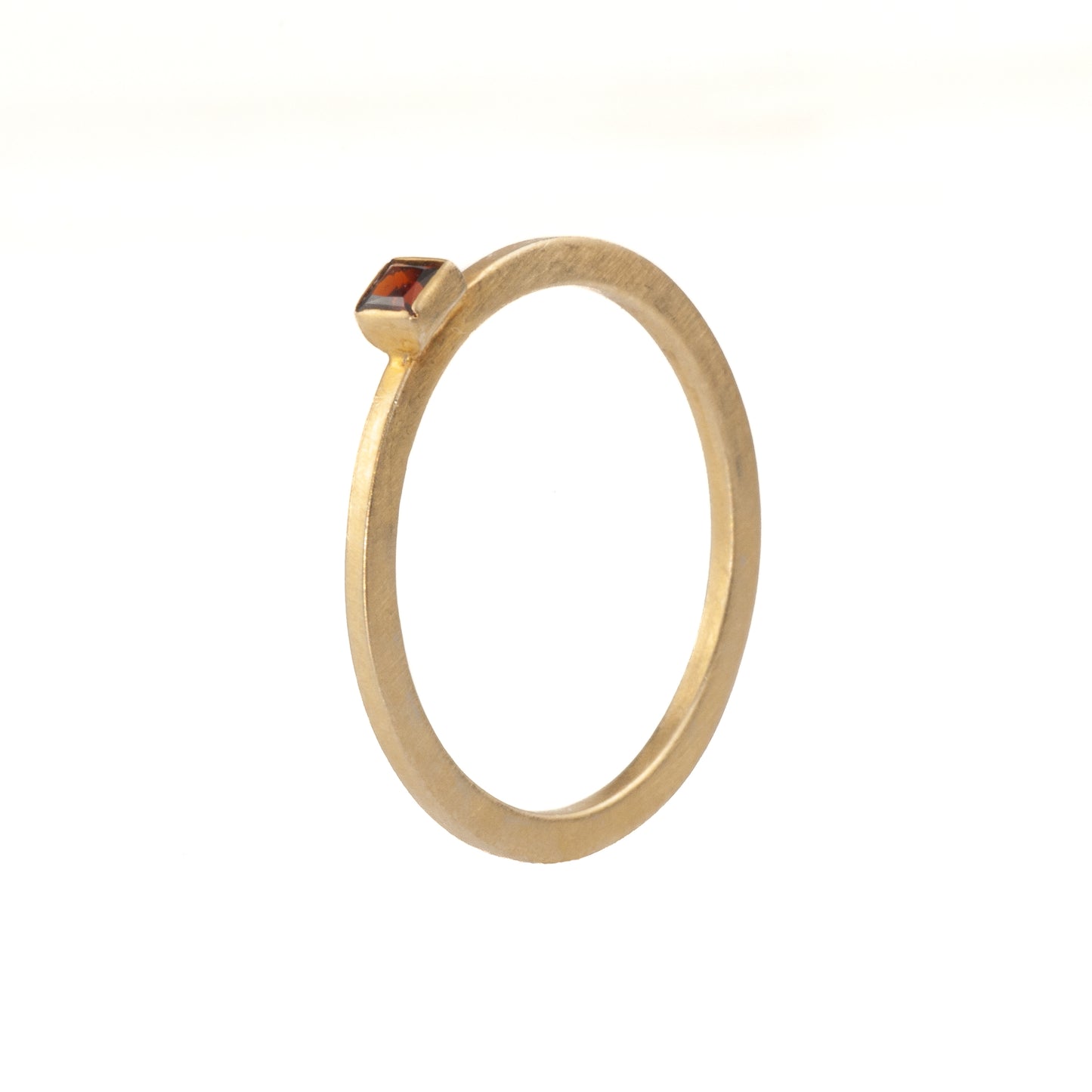 Tim Nelson Designs Gold-Plated Sterling Silver Garnet Ring