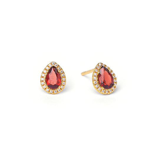 Bernd Wolf Collection "Marie" Garnet & CZ Earrings