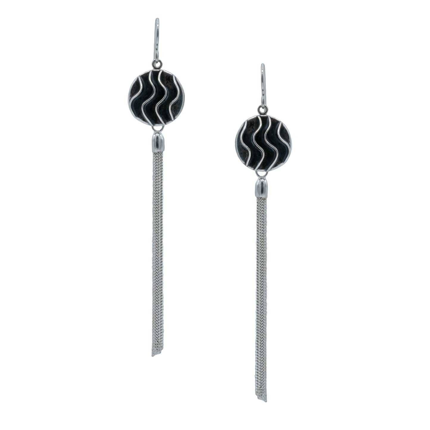 Vitrice McMurry Sterling Silver "Deco Tassel"  Earrings