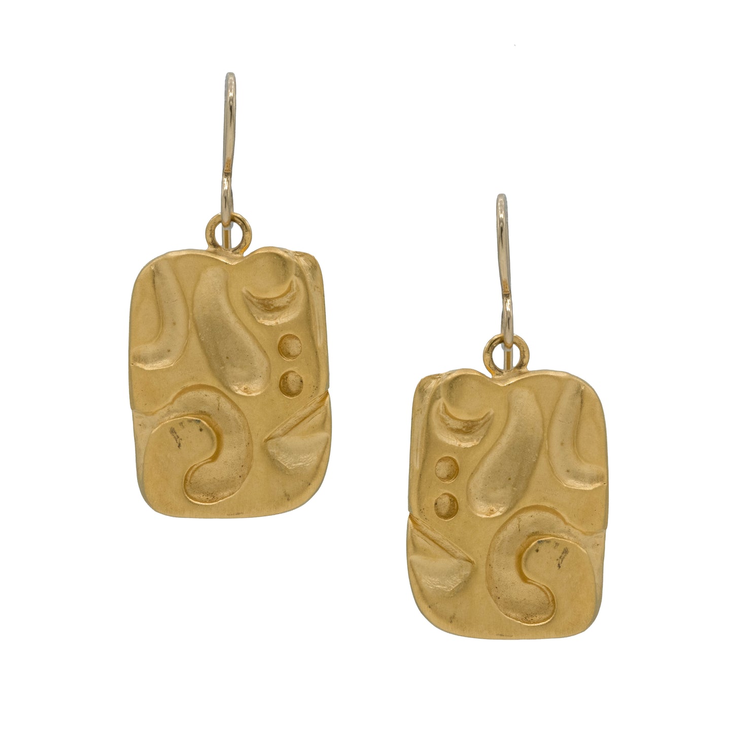 Vitrice McMurry Vermeil "Mayan Block" Earrings