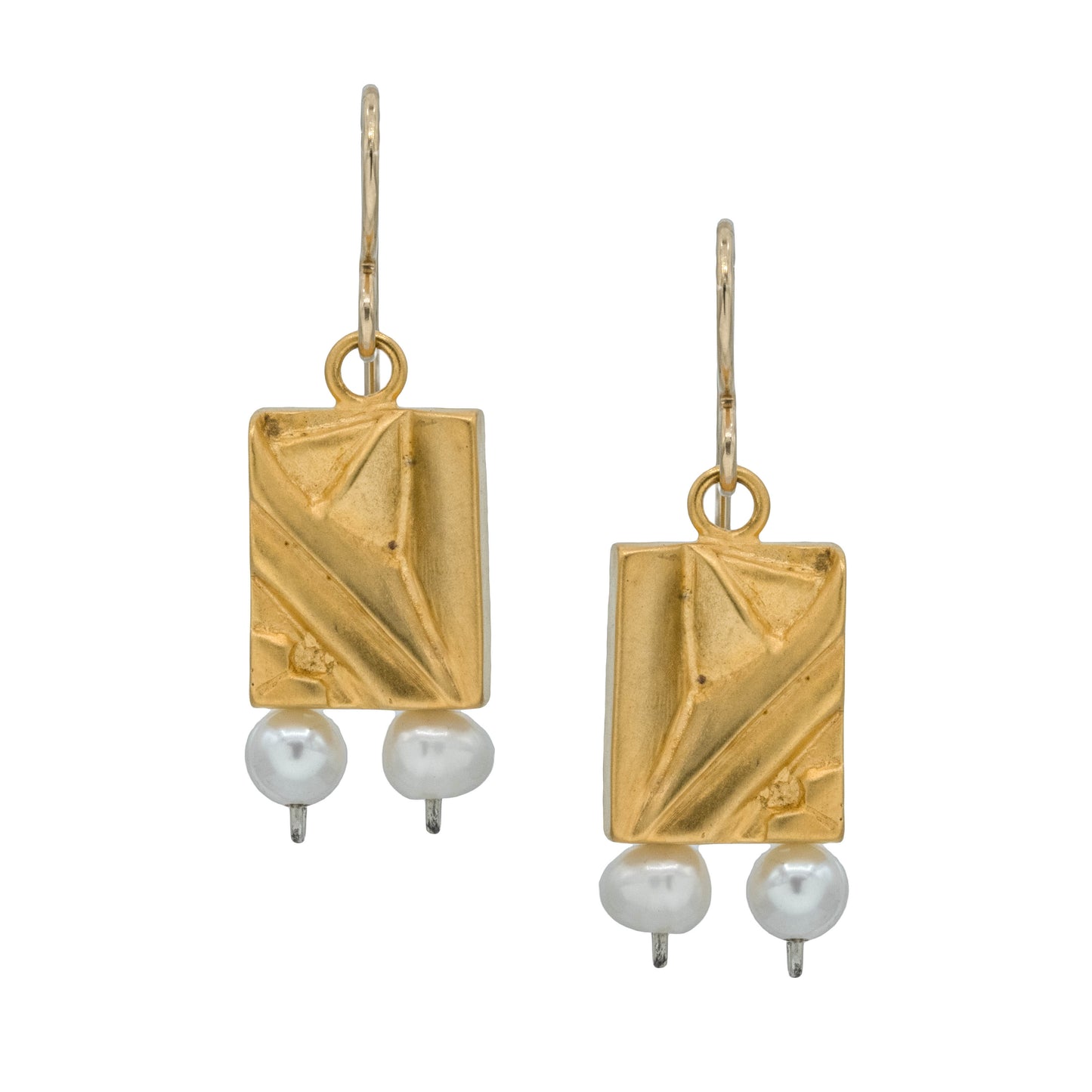 Vitrice McMurry Vermeil "Deco Column" Earrings