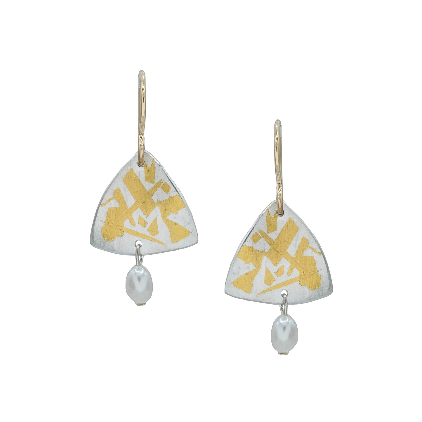 Vitrice McMurry 24K Gold & Sterling Keum-Boo Earrings