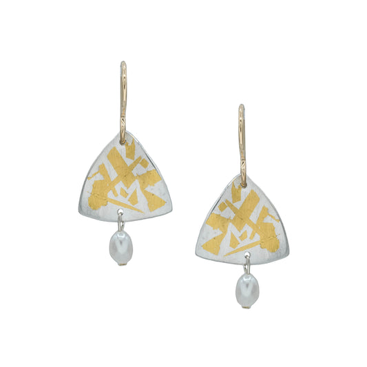 Vitrice McMurry 24K Gold & Sterling Keum-Boo Earrings