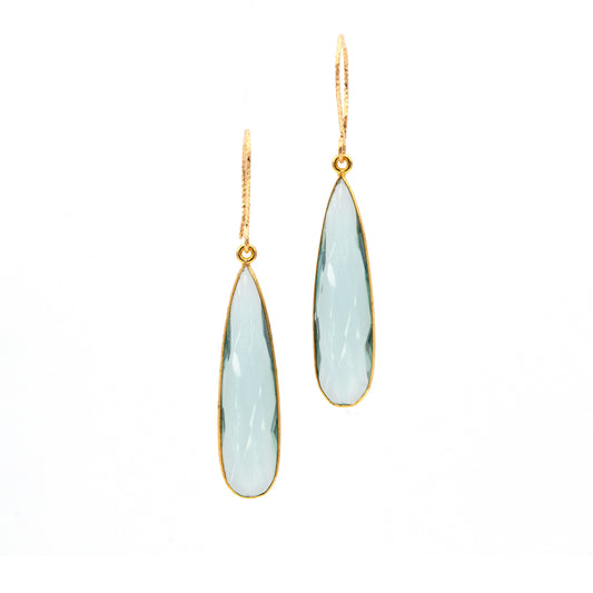 Anna Hollinger Collection Aqua Quartz Earrings