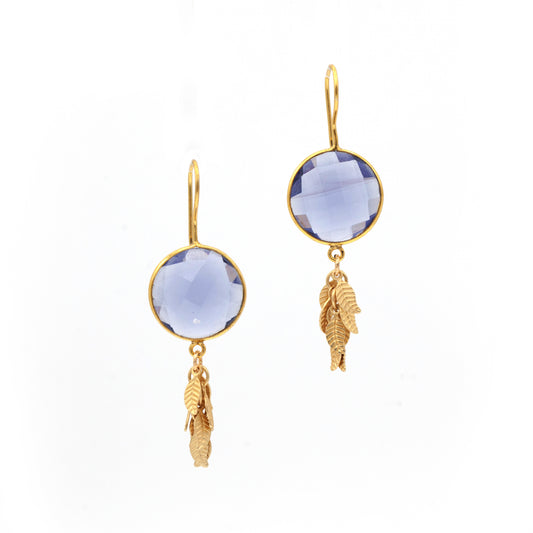 Anna Hollinger Collection Purple Iolite Quartz Earring