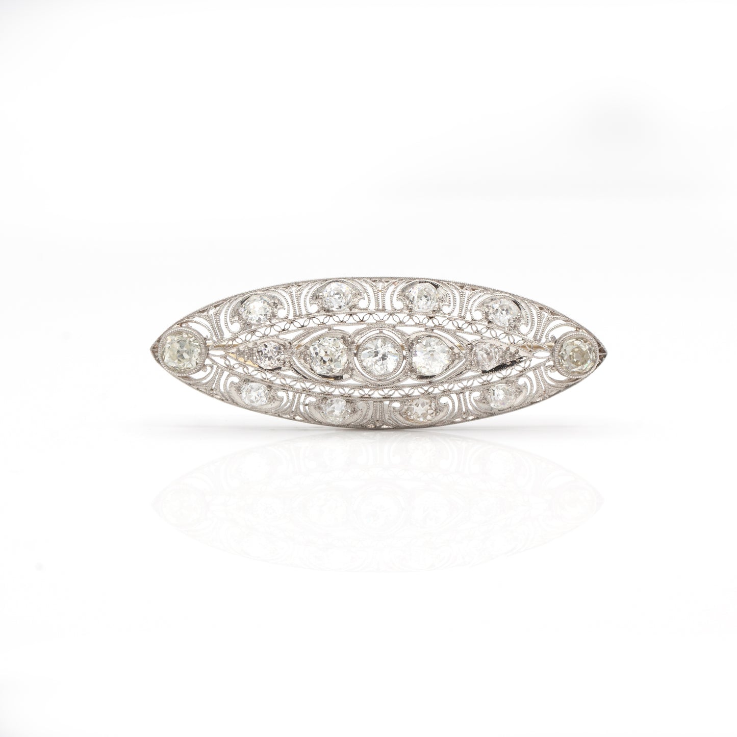 Estate Collection 4.0CT Diamond Brooch