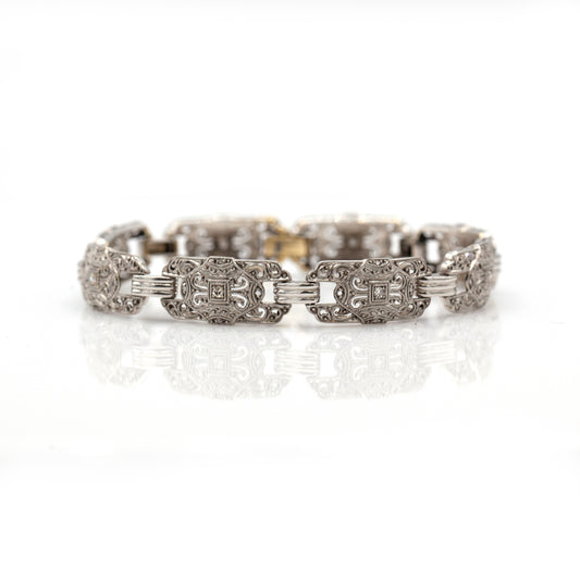 Estate Collection Diamond Art Deco Bracelet