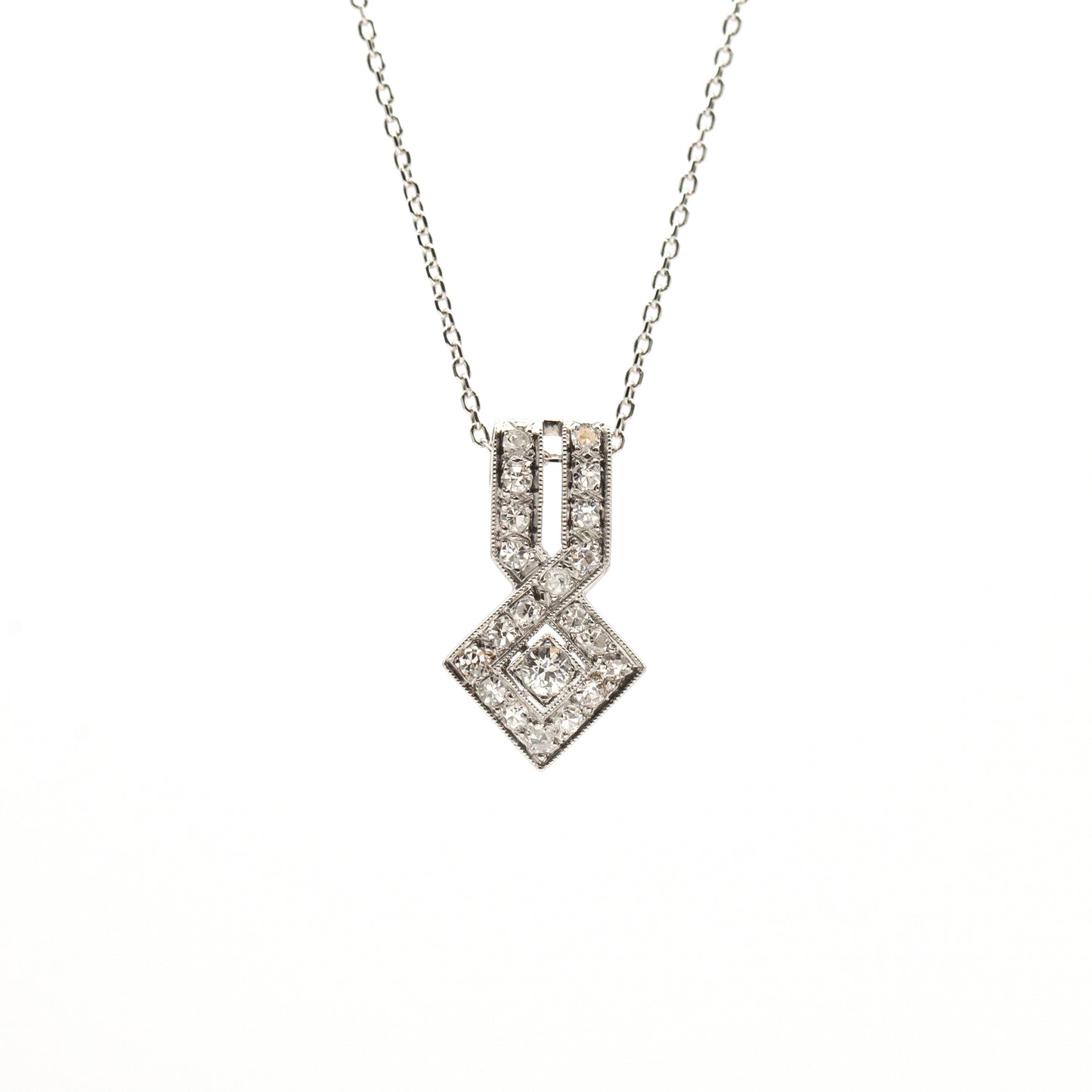 Estate Collection Art Deco Diamond Pendant