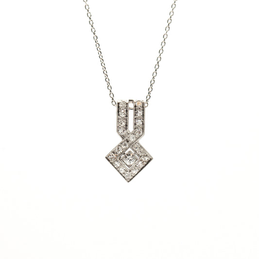 Estate Collection Art Deco Diamond Pendant