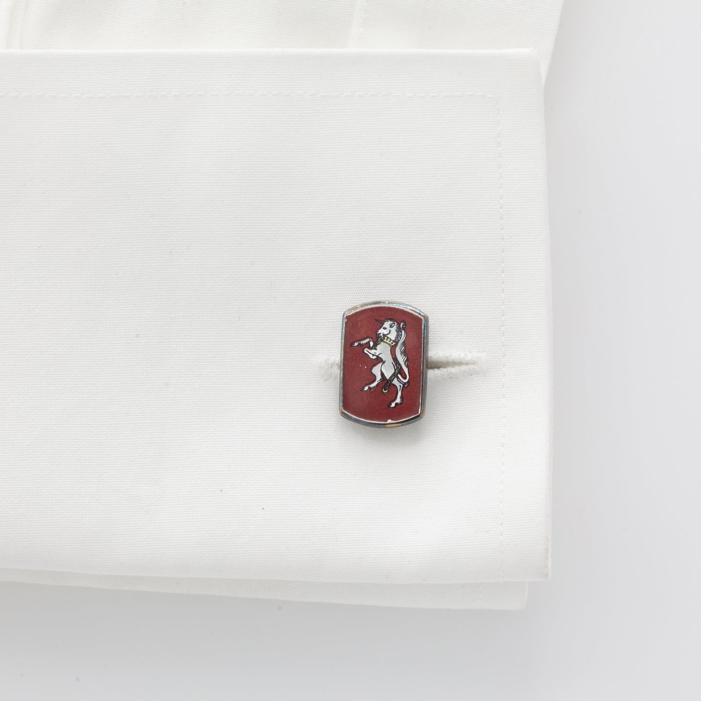 Estate Collection Vintage Lion & Unicorn Enamel Cuff Links