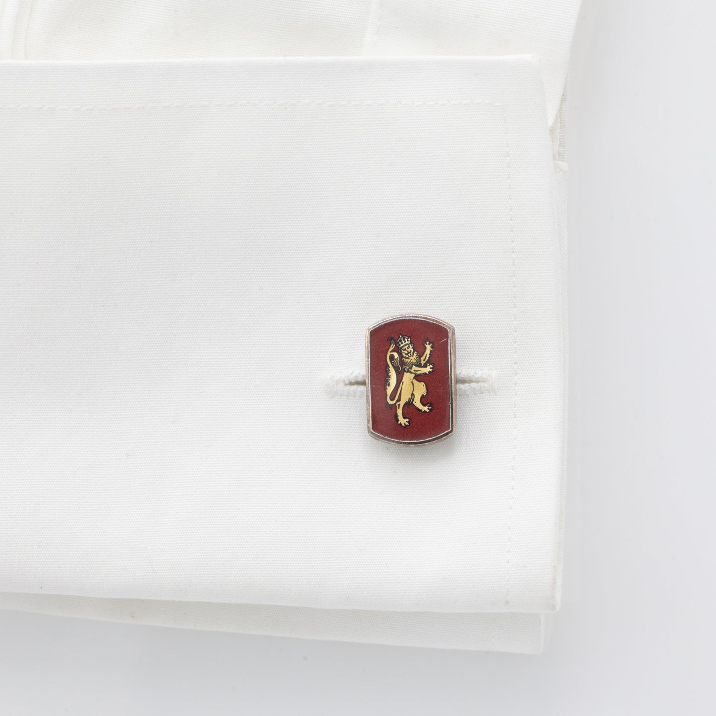 Estate Collection Vintage Lion & Unicorn Enamel Cuff Links