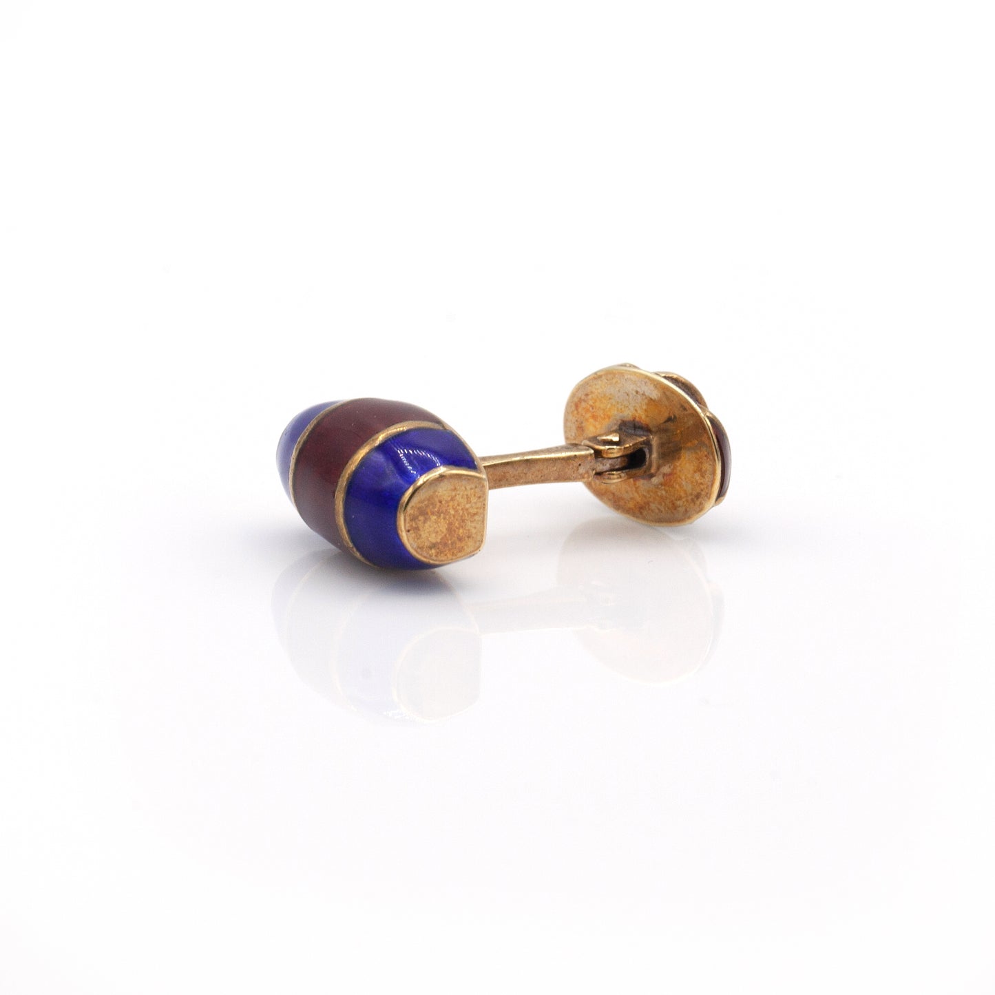 Estate Collection Vintage Striped Enamel Cuff Links