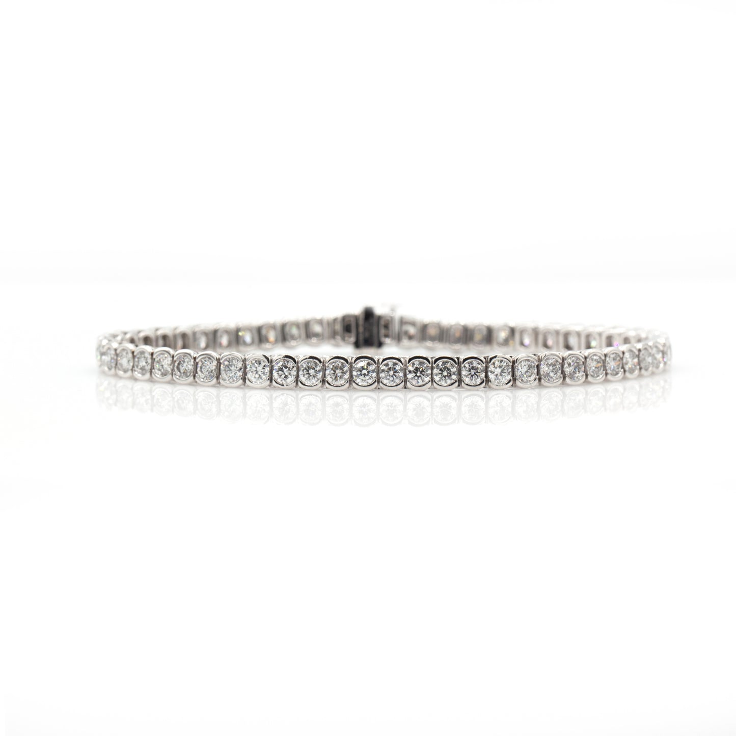 14K White Gold 6.0CT Diamond Tennis Bracelet