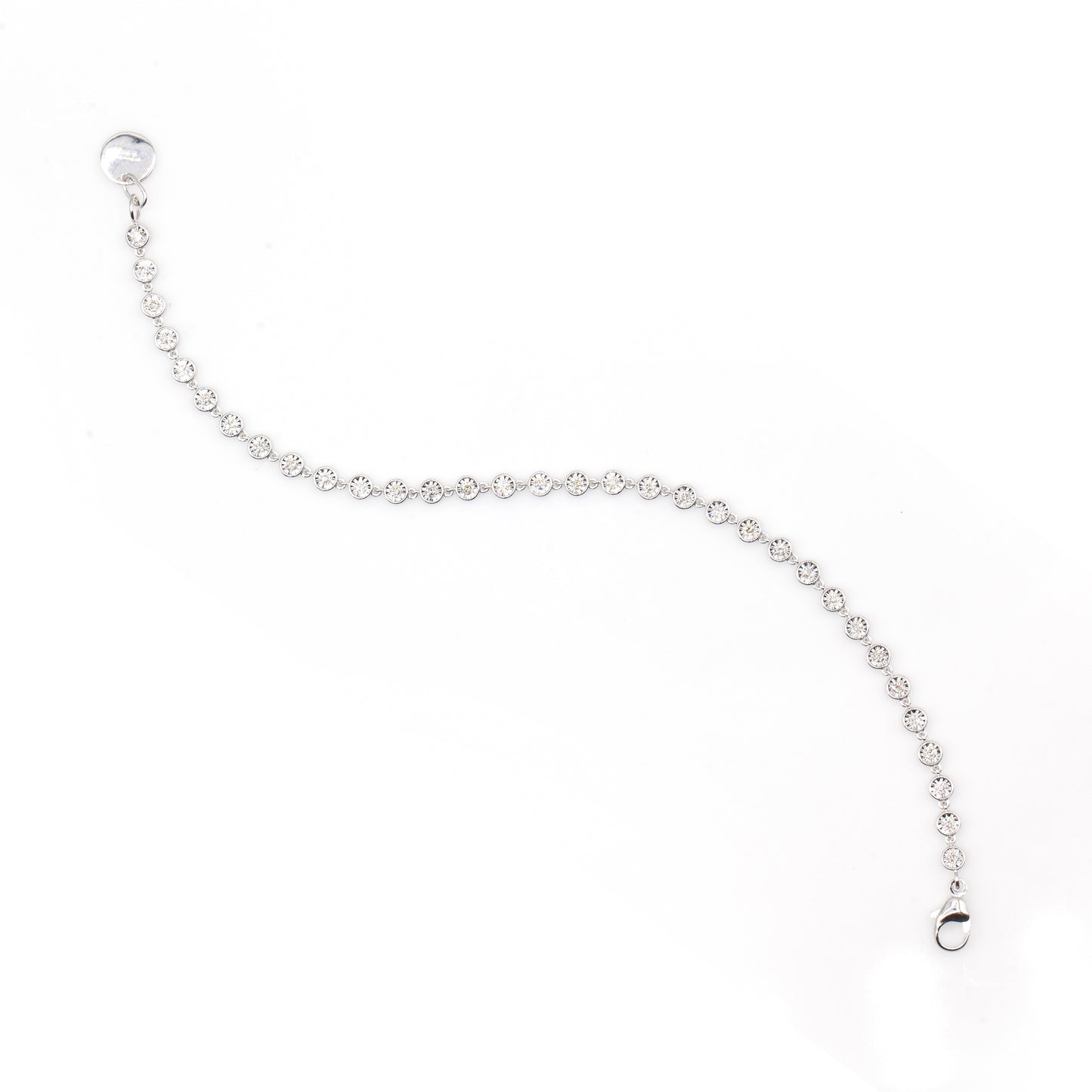 14K White Gold 1.0CT Diamond Bracelet