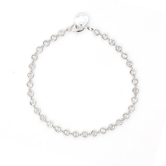 14K White Gold 1.0CT Diamond Bracelet