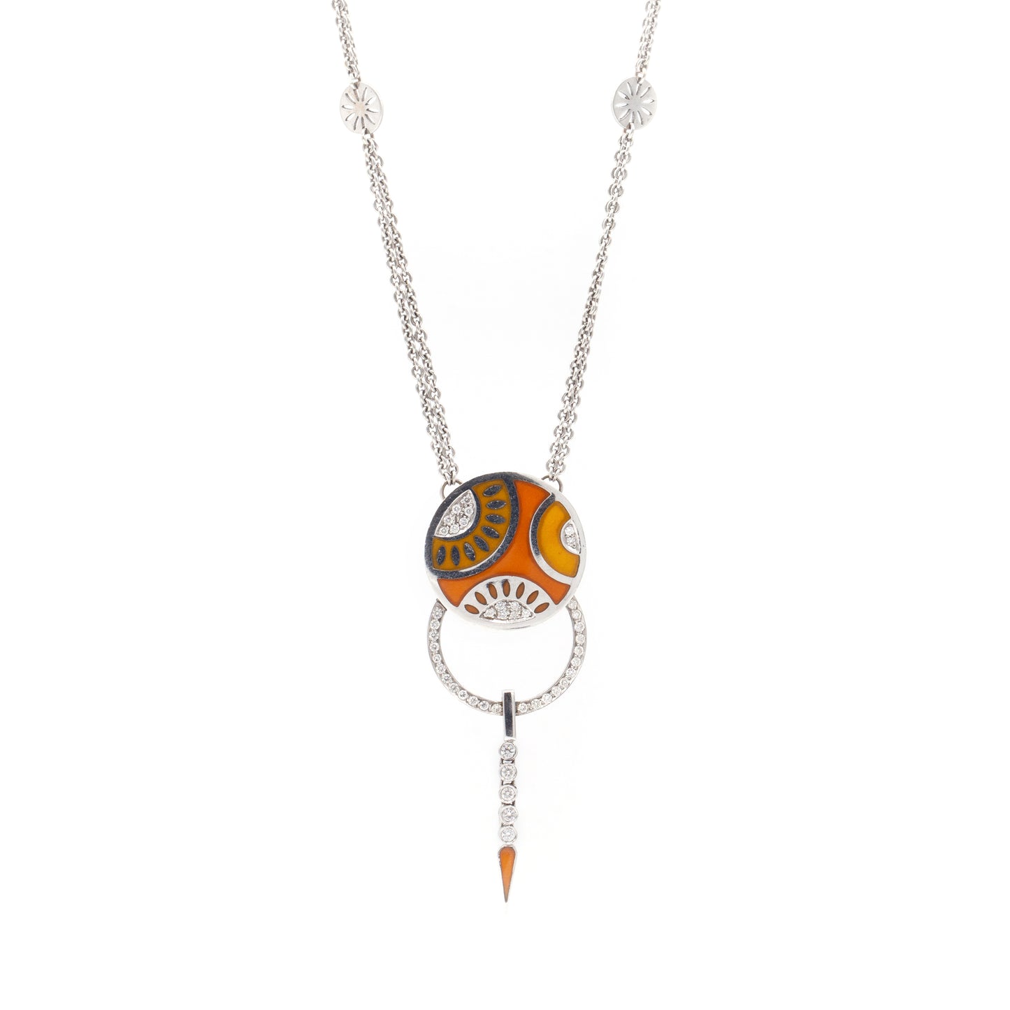 Estate Collection Nouvelle Bague Enamelled Necklace & Earring Set