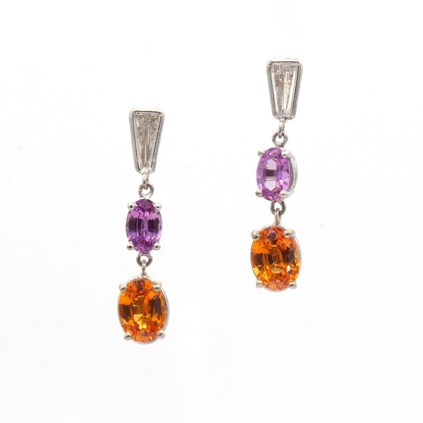 Estate Collection Diamond & Sapphire Earrings