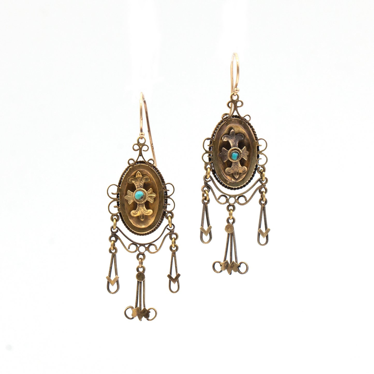Estate Collection Victorian Turquoise Earrings